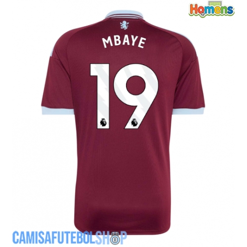 Camisa de time de futebol Aston Villa Ibrahim Mbaye #19 Replicas 1º Equipamento 2026-27 Manga Curta